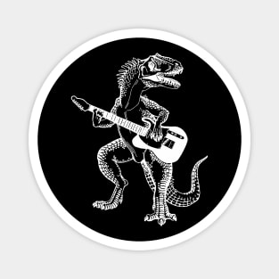 SEEMBO Dinosaur Playing Guitar Musician Guitarist Music Band Magnet